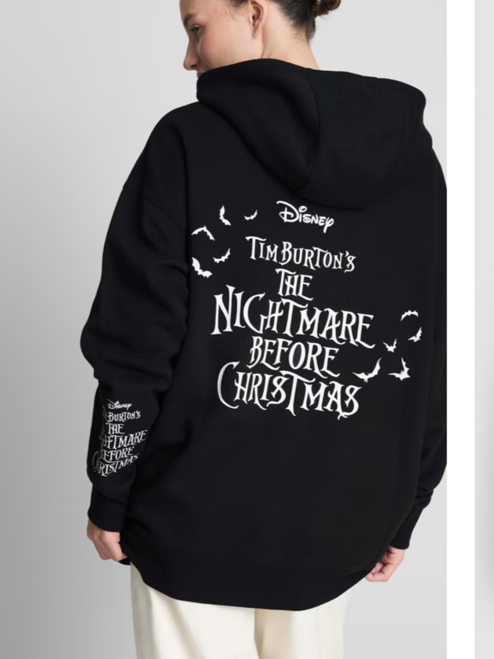 Primark Disney Tim Burton's The Nightmare Before Christmas Graphic Zip Hoodie - Picture 2 of 2